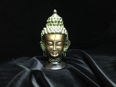 Handcrafted Bronze Buddha Head