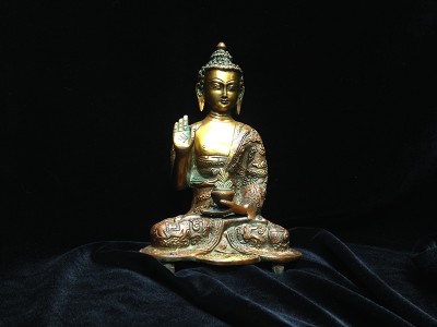 Handcrafted Bronze Medicine Buddha