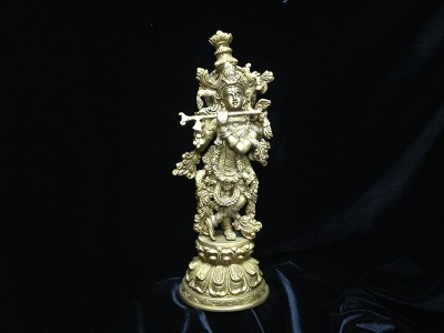 Handcrafted Bronze Krishna