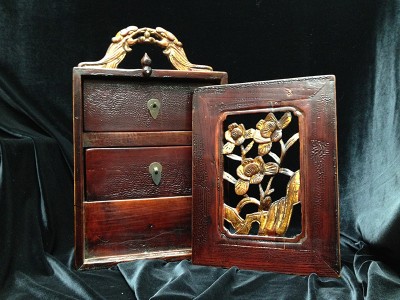 Handcarved Wooden Jewelry Box