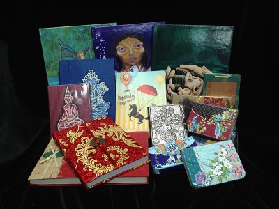 Journals: Handmade, Local, Silk, Buddha, Ganesh, Art Journals, Date Books and more…